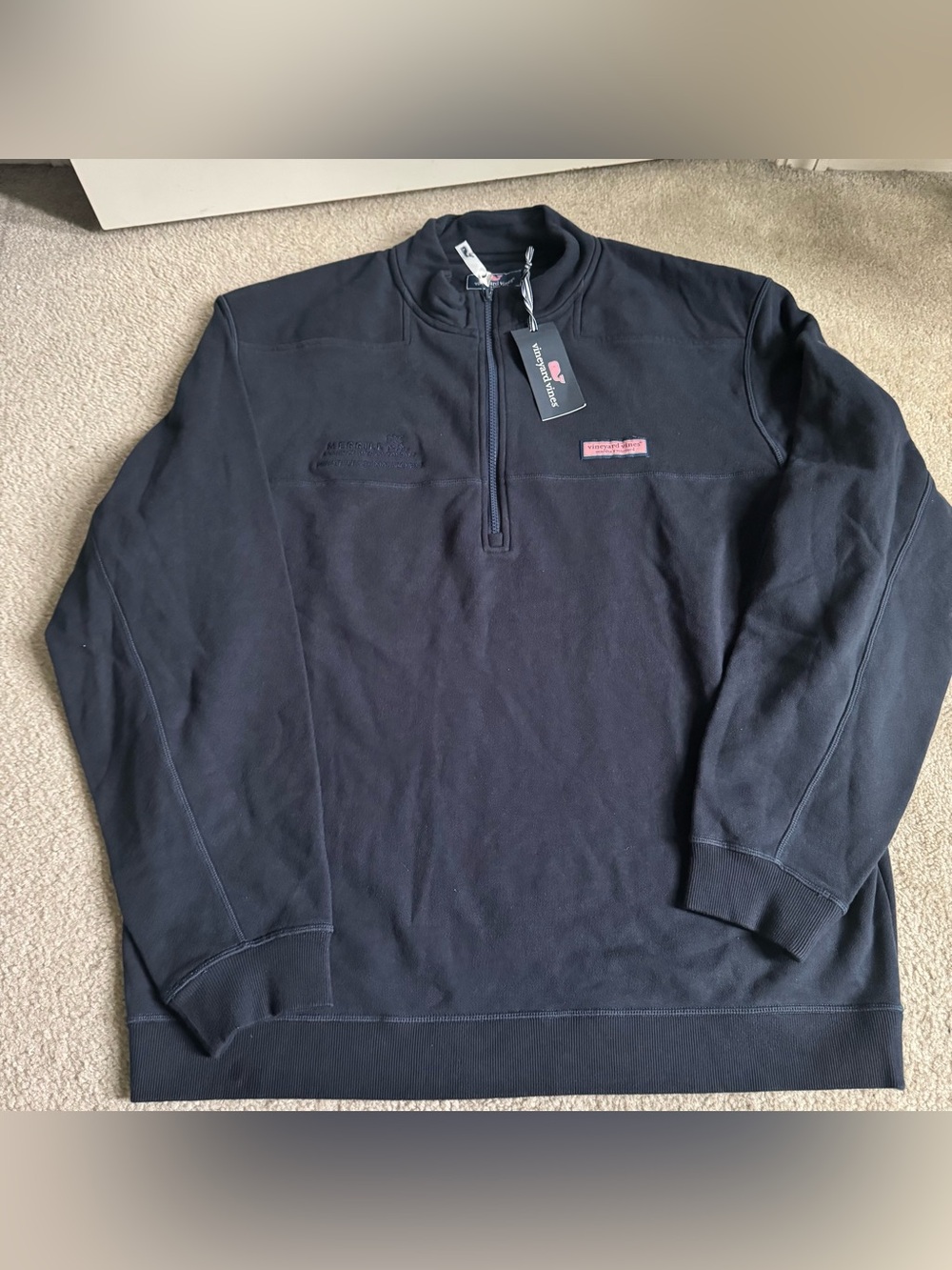 Vineyard Vines Collegiate Shep Shirt Men’s XL Vineyard Navy Blue Pullover NWT